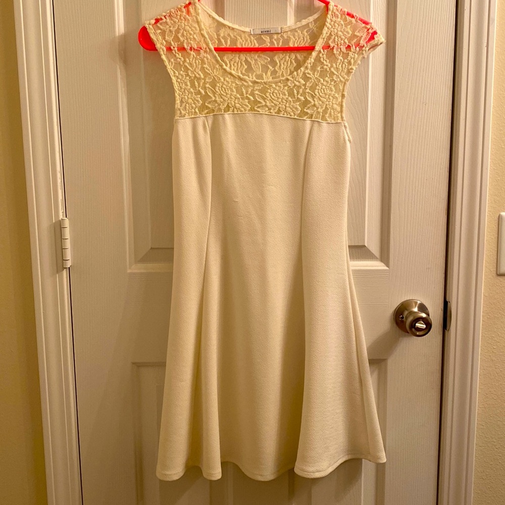 Acemi Cream Small Dress, only worn a handful of times